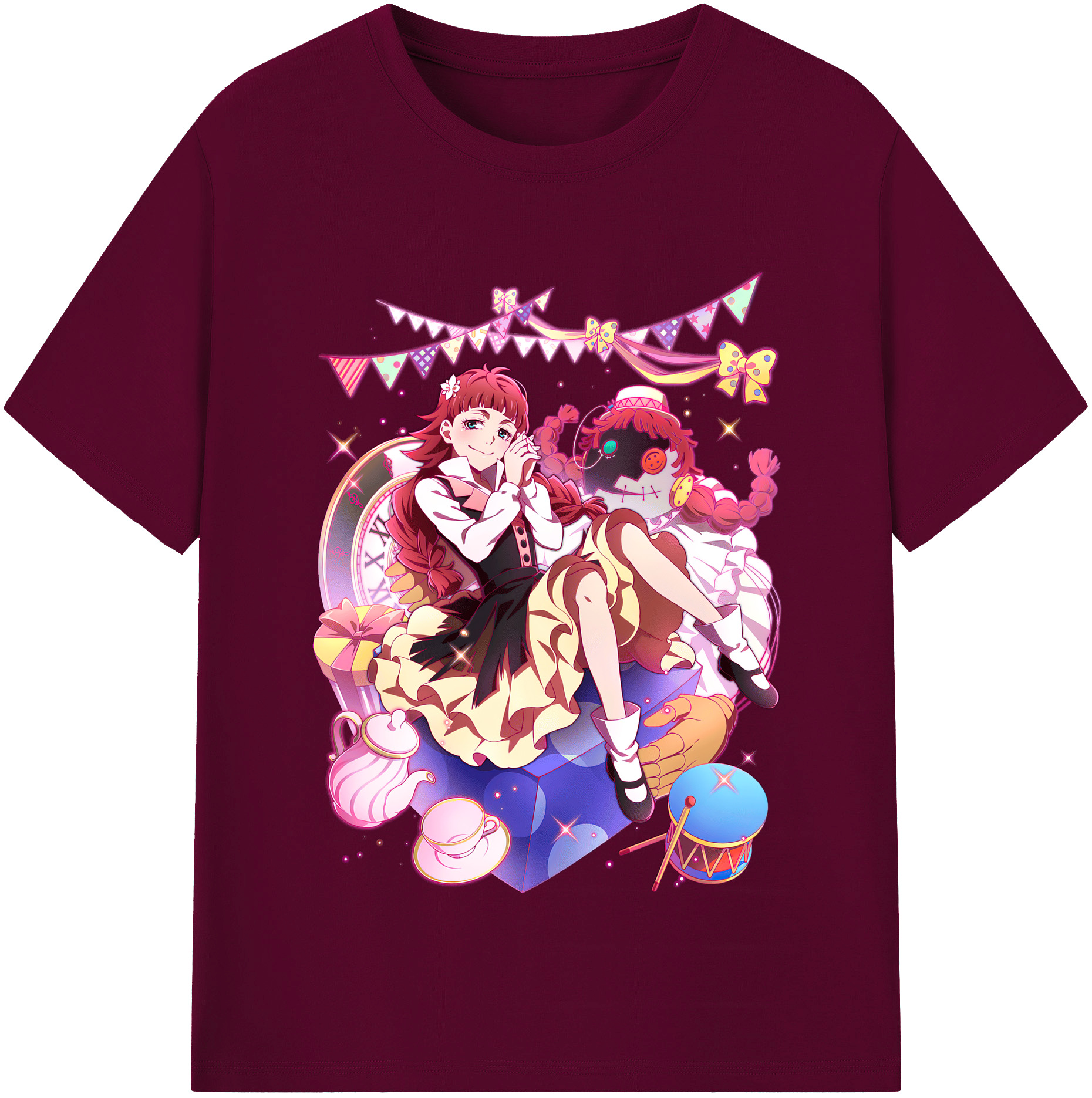 （画像用） 文豪ストレイドッグス Bungo Stray Dogs レディースカジュアルプリントTシャツ（綿100％）